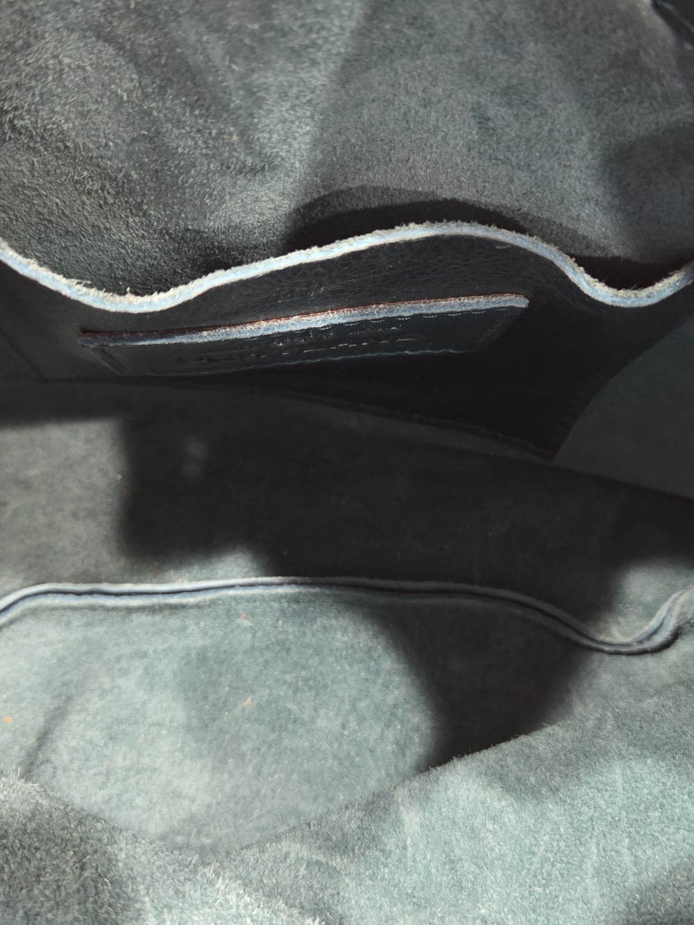 Portland Leather Lagoon Drawstring Bucket Crossbody Bag - Picture 5 of 5